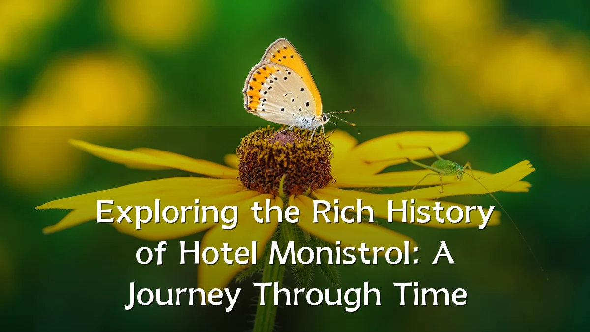Exploring the Rich History of Hotel Monistrol: A Journey Through Time
