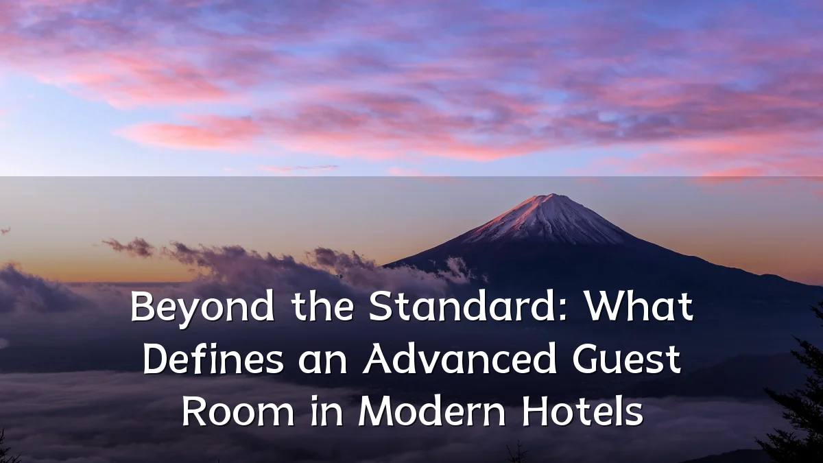 Beyond the Standard: What Defines an Advanced Guest Room in Modern Hotels