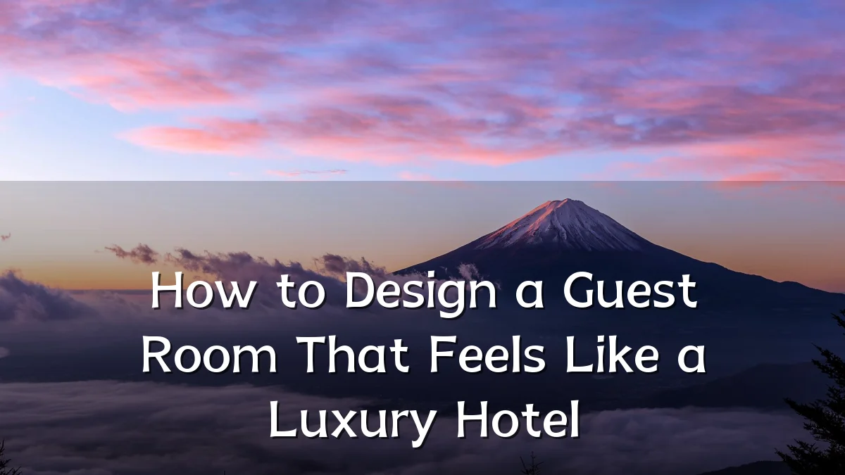 How to Design a Guest Room That Feels Like a Luxury Hotel