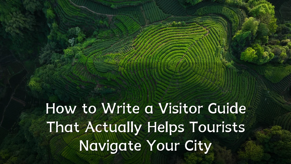 How to Write a Visitor Guide That Actually Helps Tourists Navigate Your City