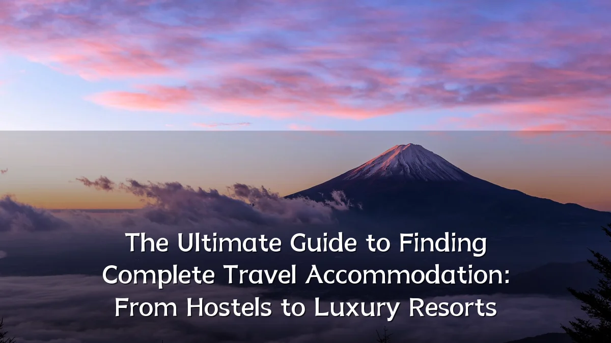 The Ultimate Guide to Finding Complete Travel Accommodation: From Hostels to Luxury Resorts