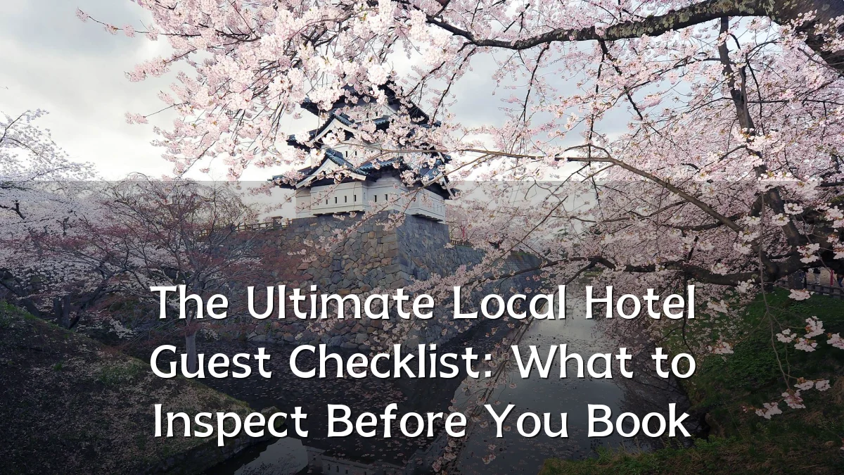 The Ultimate Local Hotel Guest Checklist: What to Inspect Before You Book